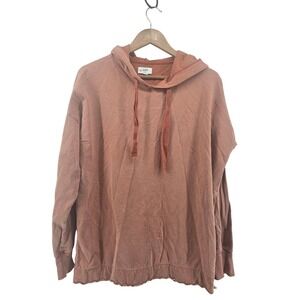 Aerie Oversized Hoodie Sweatshirt Medium Rust Orange Sunwashed Boyfriend Fit